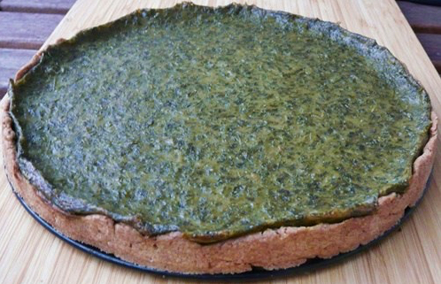 Quiche mit Grüner Soße-Füllung - vegan!