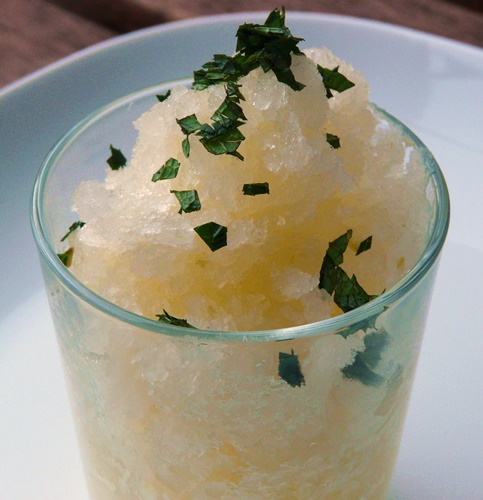 Honigmelonen-Granita: erfrischende, vegane Süßspeise ohne Haushaltszucker