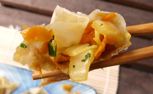 vegane Gyoza mit Chinakohl-Karotten-Füllung