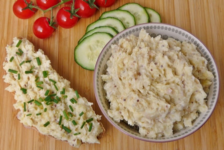 Veganer Kartoffelkäse / Erdäpfelkäse