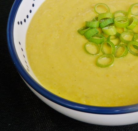 Mais-Zucchini-Suppe vegan